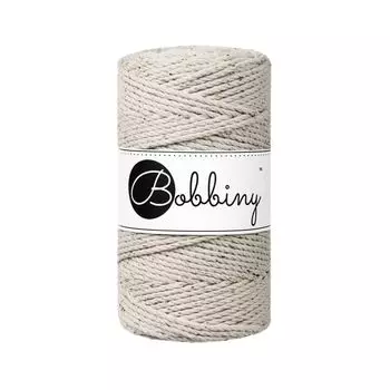 [Bobbiny] Macrame rope 3 strands 3mm 100m Bobigny macrame cord 3ply triple twist leopard