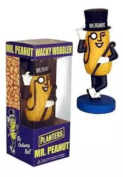 Bobble Качающаяся голова кукла-болванчик Peanuts [PLANTERS Mr.PEANUTS Голова] Mr. жёлтый