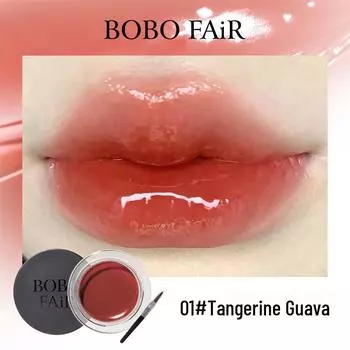 BOBOFAIR Желе для губ и щек двойного действия: Стойкий, прозрачный кристальный, не выцветающий тинт для губ и румяна.