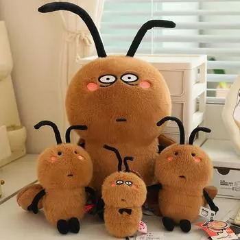 Bobova Ugly and Cute Simulation Cockroach Plush Doll Comforts and Accompanies Sleeping Cloth Doll Cushion Pillow Creative Gift 20cm