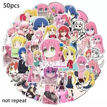 Боччи 50 шт. Рок Стикер Водонепроницаемый Многоразовый Граффити Декор для багажа Детский