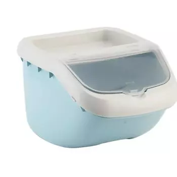 Бочка для хранения зерна, многоцелевой контейнер большой емкости для хранения корма для домашних животных, рисовая мука, зерновой корм для домашних животных, синий