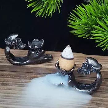 Бодхидхарма Обратный поток Благовония Чайная церемония Украшение Дзен Просветление Предок Благовония Курильница Благовония Украшение для дома медный