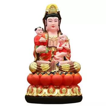 Bodhisattva statue of Goddess of Mercy Home worship of deities Ornaments Resin crafts Buddhist artifacts
