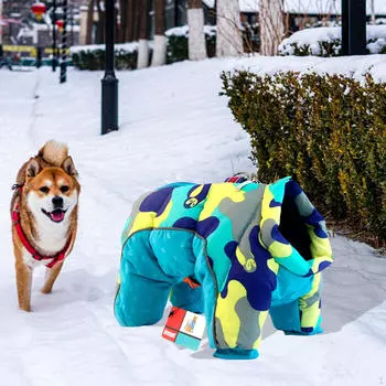 Боди для четвероногих питомцев в холодную погоду во время прогулок 4XL