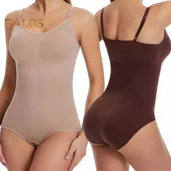 Боди для моделирования тела Колготки для утяжки живота Бесшовное корректирующее белье для идеальной фигуры Подтягивает ягодицы Разглаживает живот Корректирующее белье M бежевый