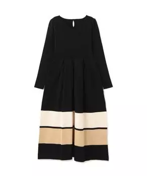 Боди Кэжуал Вязаное с Лентой на Спине Черный Мульти [Proportion Dressing] Платье, Платье, Женское,