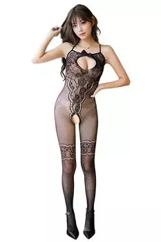 Боди Открытое Полное Боди Соблазнительное Черное [HiSexy] Леотард, Прозрачное, Чулки, Сексуальное, Отверстия, Прозрачное, Промежность, Нижнее белье, Экстремальное, Колготки, Нижнее белье,