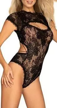 Боди Peonesia Черный L/XL прозрачный