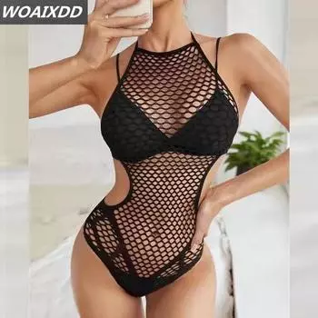 Боди с открытой спиной в сетку, самое сексуальное нижнее белье, сексуальные тела для женщин, одежда, пеньюары, эротическая одежда, женское кружевное нижнее белье XXS