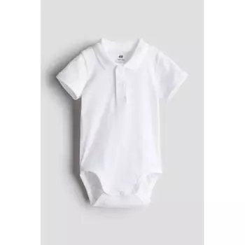 Боди с воротником HM белое