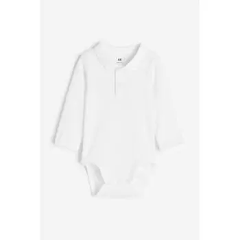 Боди с воротником HM белое