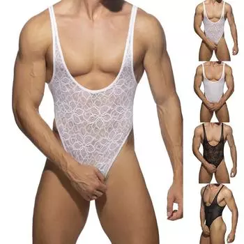 Боди Sissy Белье Мужской дышащий комбинезон для кроссдресса XL