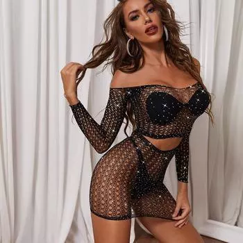 Боди в сетку, женские чулки, нижнее белье, кружевные боди в сетку для нижнего белья, вечерние свидания, черное нижнее белье