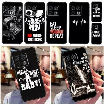 Бодибилдинг тренажерный зал фитнес Funda для Oneplus 8T 10T 9R 9RT Ace 8 9 10 Pro Чехол для Oneplus Nord 2T N10 N20 CE 2 Lite OnePlus 9