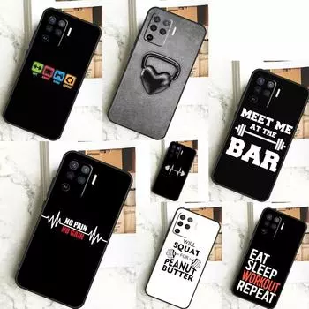 Бодибилдинг, тренажерный зал и фитнес для OPPO A57 A57S A77 A5 A9 A53 A52 A72 A96 A76 A16 A54 A74 A94 A38 A58 A78 A15 A17 чехол OPPO A72