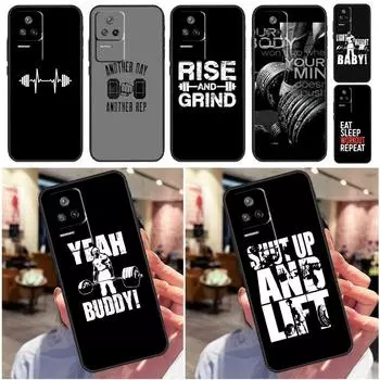 Бодибилдинг, тренажерный зал и фитнес для Xiaomi 12S Ultra 11 12 Lite 13 11T 12T Pro POCO X3 Pro F3 M4 Pro M5 F4 X4 GT, задний чехол POCO X4 GT