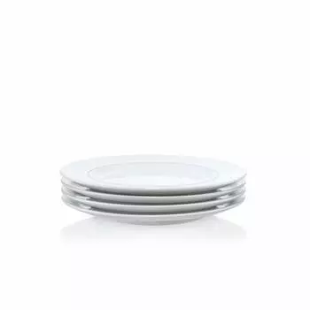 BODUM Tableware Plate Set of 4 Porcelain Grete Meyer Design Microwave Safe Oven Safe Dishwasher Safe Freezer Safe BL 18.5cm Architect/Designer синий