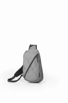 Body Bag EXSAC FUTURE Sling Bag Lightweight Silver Gray [Samsonite Red] Men s Women s