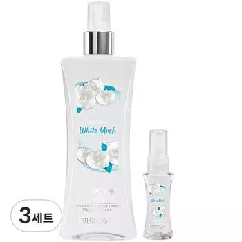 Body Fantasy Body Mist Fresh White Musk 236ml + 29ml, 3 sets