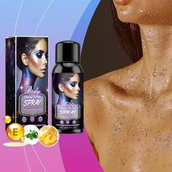 Body Flash Highlighter Spray Натуральный стереоскопический стойкий осветляющий блеск 120 мл