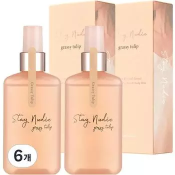 Body Holic Stay Nudi Hair & Body Mist Grassy Tulip 100ml, 6 pcs.