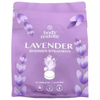 Body Restore, паровой душ, лаванда, 15 таблеток, 13,2 унции