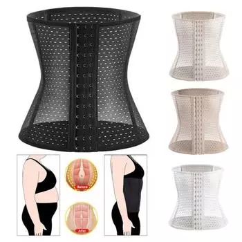 Body Shaper Корсет для сжигания жира Поддержка талии Бодибилдинг 5XL коричневый
