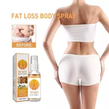 Body Shaping Spray, Красивый укрепляющий спрей, Красивый моделирующий спрей для тела, Укрепляющий жир на животе 10 мл One Size белый