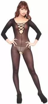 body stocking sheer sleeve