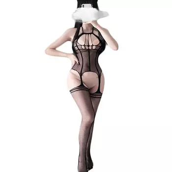 Body Ultra Thin Full Body Fishnet Bodycon High Open Cute [LIKENNY] Stockings, Perforated, Underwear, Tights, Sexy, Cute, Cosplay, Leg, Leotard, Bra,