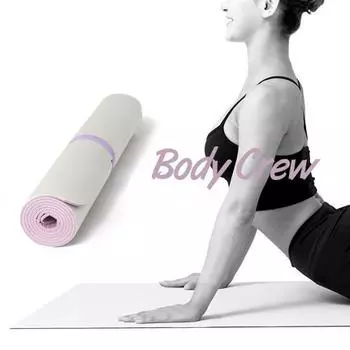 Bodycrew double-sided yoga mat 6mm (PVC) single