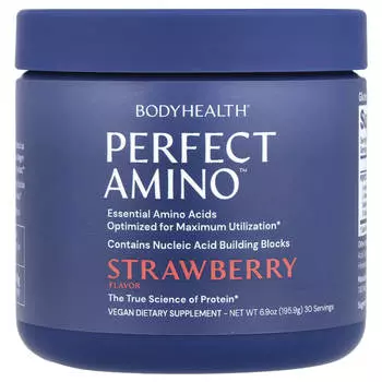 BodyHealth, Perfect Amino™, со вкусом клубники, 195,9 г (6,9 унций)