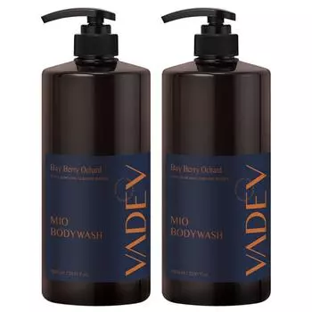 Bodyive Perfume Mildly Acidic Body Wash Bayberry Orchard Fragrance, 2 Pieces, 1L