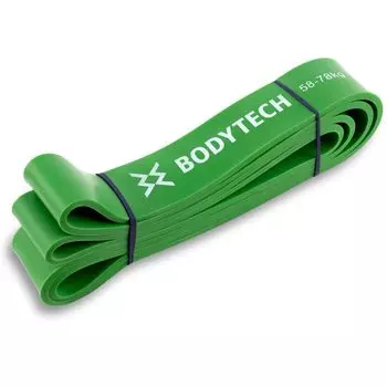 Bodytech Power Band Эластичная трубка для тренировки сопротивления Резиновая трубка Трубка для тренировки мышц Вспомогательная трубка Сопротивление для ухода BTS22CM024 Зеленый 58-78 кг Подтягивание зелёный