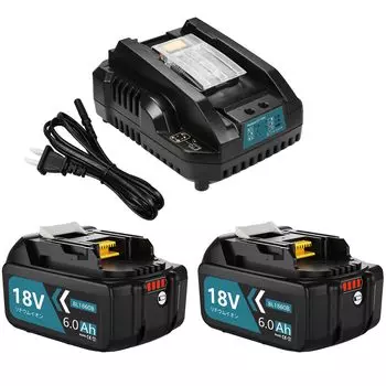Boetpcr-совместимый комплект зарядного устройства Makita 18 В BL1860B из 2 штук Зарядное устройство Makita совместимо с DC18RC Совместимо с Makita 18 В BL1815N BL1820B