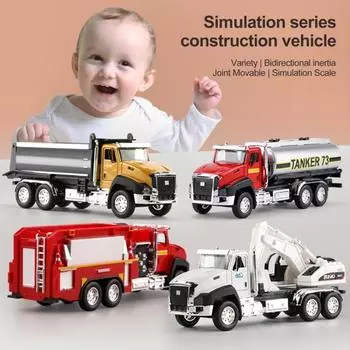 Боевой грузовик игрушка дети инерционный коллекционный автомобиль модель ABS пластик транспортное средство не требуется батарея возврата мощности дизайн игрушечный автомобиль C