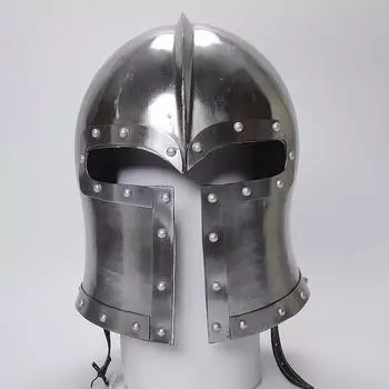 Боевой шлем с черепом Карателя, функциональный средневековый носимый шлем, средневековые доспехи рыцаря-тамплиера-крестоносца, шлем воина-лерпа викинга