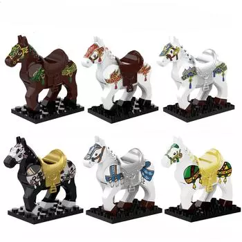 Боевые кони, игрушки, блоки Juguetes, детские игрушки для мальчиков и девочек, строительные блоки, хобби, блоки, подарок, Brinquedo Friends, Moc Bricks
