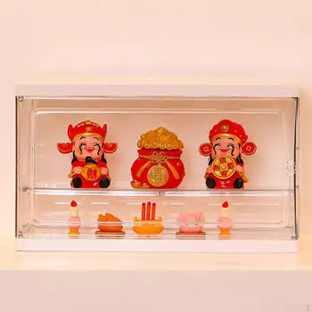 Бог богатства Фигурки Мини Статуэтки Подставка Настольный центральный элемент Декоративные поделки Lucky