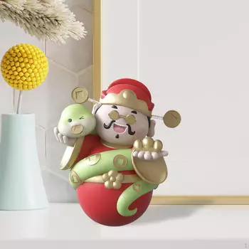 Бог богатства скульптура змея миниатюра, смоляные поделки, настольная фигурка бога розы красного