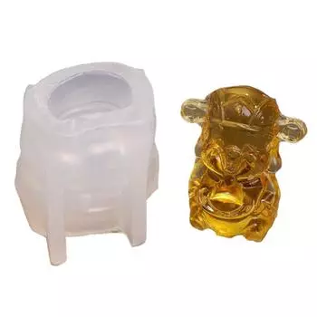 Бог богатства УФ-кристаллическая эпоксидная форма для украшения автомобиля ручной работы, силиконовая форма из смолы