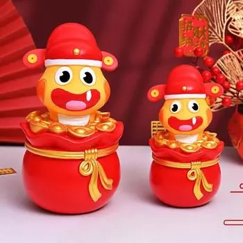 Бог богатства Змея Копилка Китайский Новый год Зодиак Талисман Змея L