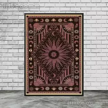 Бог Солнца, Луна, Звезда, Планета, богемный постер, настенное искусство, холст, живопись, постеры и принты, настенные картины для гостиной, домашний декор, без рамки 21*30cm