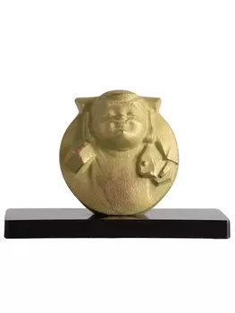 Бог удачи Эбису Ниттен Скульптор Сотаро Саегуса Статуя Фигурка Украшение Семь богов удачи Эбису Такаока Медная посуда Прототип_Будда (Фукуками