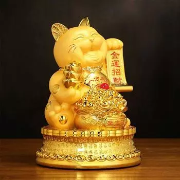 Богатство Attrace Zhaocai Cat Украшение для хранения денег Горшок для гостиной Магазин Стойка регистрации Кассир Переезд Украшения Подарок