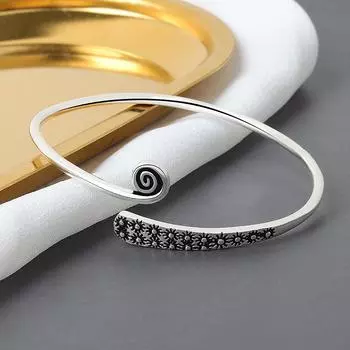 Богемия Стерлингового Серебра 925 Винтаж Браслет-Шарм и Браслет Для Женщин Мужчин Модные Элегантные Ювелирные Изделия SL141