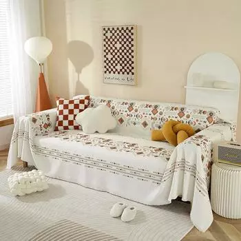 Богемная подушка для дивана, нескользящая, не царапающая, универсальное полотенце для дивана, ткань в национальном стиле, универсальный чехол для дивана 130*180cm