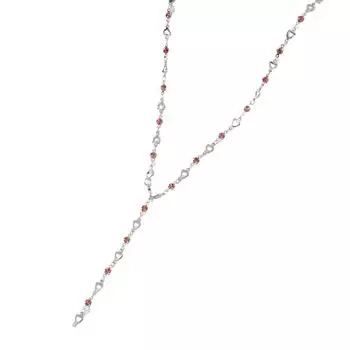 Богемное цветное стекло длинное Y-образное ожерелье металлическое праздничное серебряное золото тело ключицы подарки O0S2 Silvery-1pcs