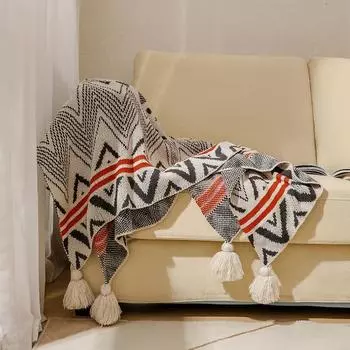 Богемное одеяло для дивана, богемное акриловое одеяло с ворсом, зимнее украшение, одеяло, одеяло для кровати 110*130CM